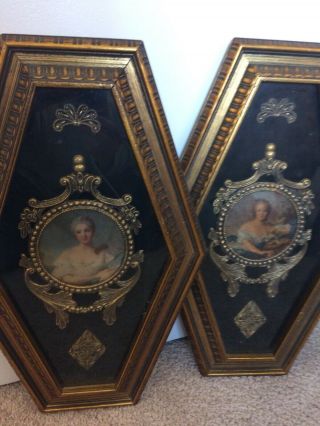 Lovely Antique Victorian Portrait Paintings.  19th Century France 2