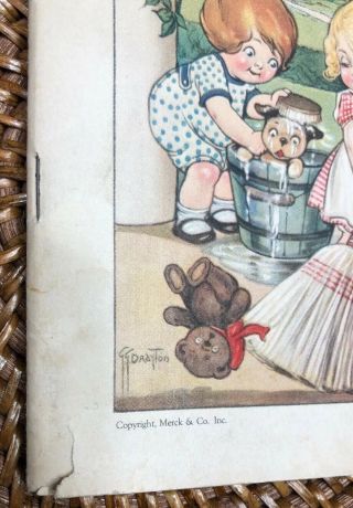 1928 Antique Home Book On Sanitation - Grace Drayton Artist Campbell Soup Kids 2