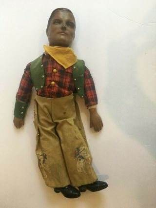 Lone Ranger Composition Doll All Vintage Rare Wild West Action Figure
