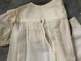 Antique Baby Or Doll Dress With Lace Bottom Slip Early 1900’s 5