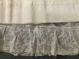 Antique Baby Or Doll Dress With Lace Bottom Slip Early 1900’s 6