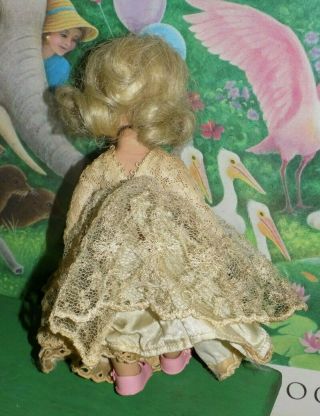 VINTAGE VOGUE GINNY DOLL BLONDE IN OLD LACE DRESS 3