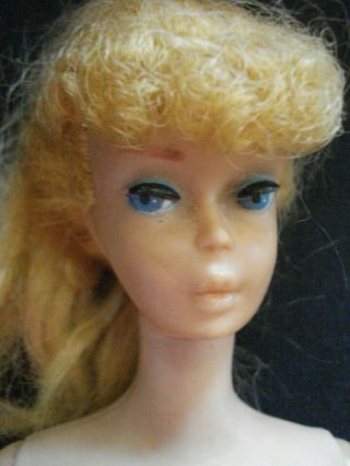 Vintage Blonde 6 Or 7 Ponytail Barbie Pt Tlc Or Restoration