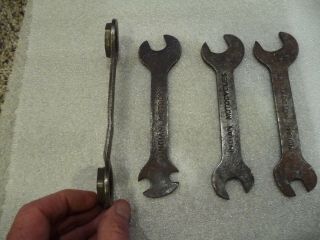 Indian wrenches.  Hendee Hedstrom power plus Antique motorcycle tools 2