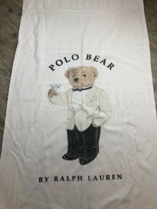 Ralph Lauren Vintage Polo Bear Tuxedo Beach Towel