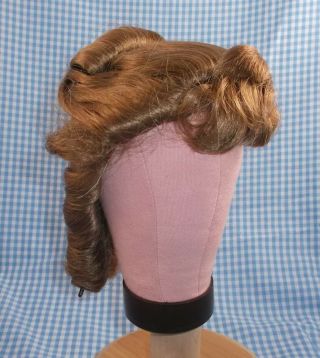 Vintage Honey Blonde Doll Wig Maria Sz 11 Dollspart Fancy Antique Style Orig Box
