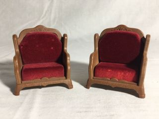 Calico Critters/sylvanian Families Vintage Living Room Chairs