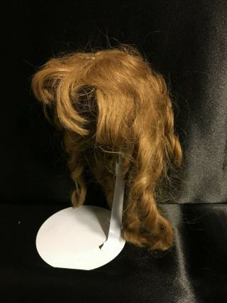 Antique Vintage Human Hair Doll Wig Size 12 2