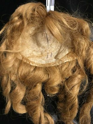 Antique Vintage Human Hair Doll Wig Size 12 4