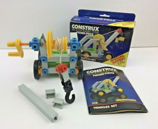 Vintage Construx 558 Fisher Price Incomplete With Instructions & Box Read On