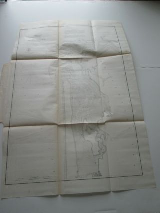 (1) 1856 U.  S.  Coast Survey Chart: " Stillwater Bay,  Washington "
