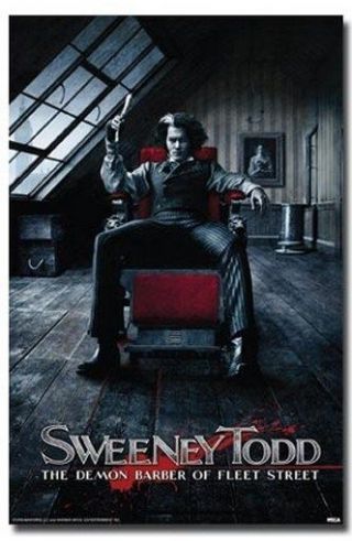 Sweeney Todd Movie Poster One Sheet Rare Hot 24x36