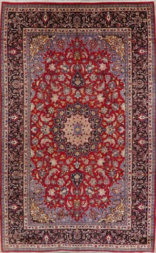 One - Of - A - Kind Large Traditional Floral Ardakan Red Rug Hand - Made Oriental 9 