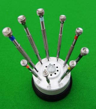 Set Of 9 Screwdrivers,  Ideal For Use In Horological/jewellery Repair.
