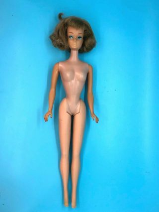 1966 Side Part American Girl Barbie Doll Ash /silver Blonde Vintage Rare Htf