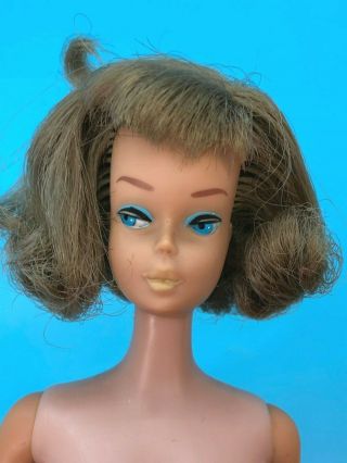 1966 Side part American Girl Barbie doll Ash /Silver Blonde VINTAGE RARE HTF 2