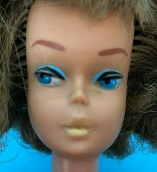 1966 Side part American Girl Barbie doll Ash /Silver Blonde VINTAGE RARE HTF 8