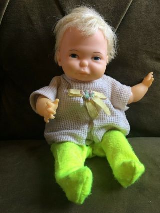 Ideal’s Vintage Newborn Thumbelina 9” A/o Tagged And So Sweet Htf