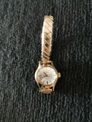 Vintage Avia Gold Plated Ladies Watch Rolled Gold Strap