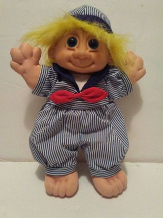 12 " Russ Berrie Troll Kidz Collectable Plush Troll Doll Sailor Skippy