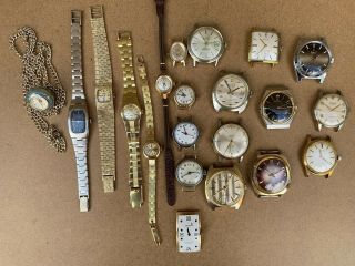 Joblot Of Vintage Mechanical Watches For Spare