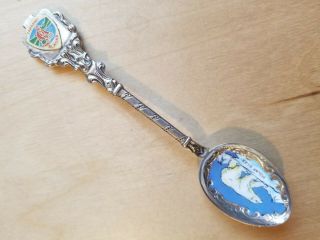 Vintage Collectible Souvenir Spoon,  5 ",  Alaska,  Silver Plated,  Made In Germany