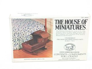 Vintage The House Of Miniatures 1 Hooded Cradle No.  40035