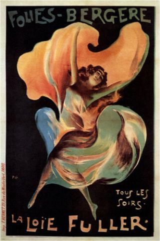 Folies - Bergere Jean De Paléologue France Vintage Ad Poster 1897 Rare Hot
