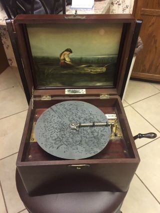 Antique Regina “The olympa” Music box With 20 Discs CIRCA 1890 12