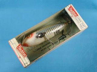 Heddon Wounded Spook XRW White Shore Vintage Fishing Lure W/ Box 5
