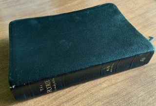 Kjv Ryrie Study Bible Rare Blue Bonded Leather King James Vintage Red Letter