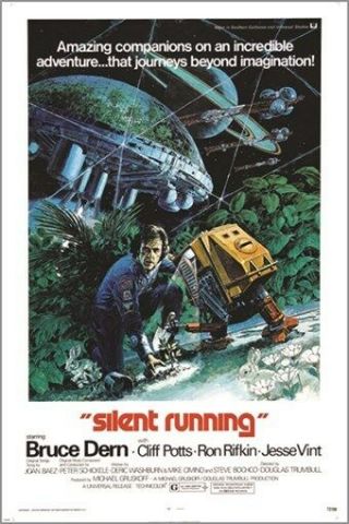 Vintage Movie Poster Silent Running Bruce Dern Action Adventure 24x36 Hot