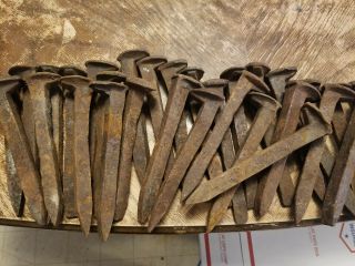30 Antique Railroad Spikes,  High Carbon,  Forging Arts Crafts Rustic Knife
