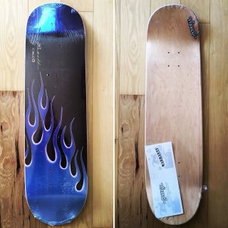 Nos Vintage 2000 Powell Peralta Hot Rod Blue Flames Skateboard Deck In Shrink
