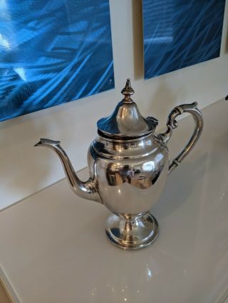 Gorham Sterling Silver Set with Tea Pot 451,  Coffee Pot 452 Sugar Bowl 455 2