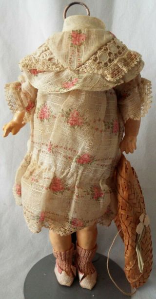 Dressed 10” Antique Composition/wood Ball Jointed Body For 13” Bisque Head Doll