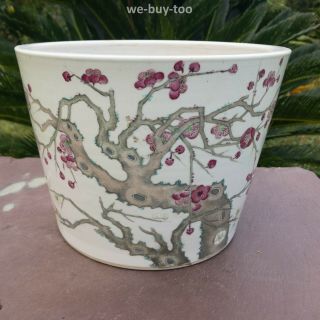 Vintage Chinese Plum Blossom Bonsai Pot,  Planter