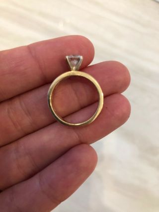 14k Solid Yellow Gold Diamond Engagement Ring Vintage Antique Women’s Wedding 9