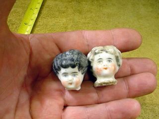 5 x excavated vintage victorian painted doll Head Hertwig & Co age 1890 A 13251 5