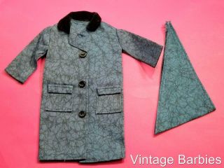 Ideal Tammy Doll Puddle Jumper Coat & Scarf Vintage 1960 