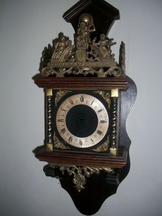 Vintage Zaanse Zaandam Dutch Wall Clock For Repair