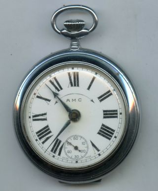 Amc Cesar Renfer Abrecht Breuet Vintage Swiss Alarm Pocket Watch 1900s