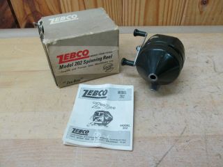 Vintage Zebco 202 Zee Bee Zb Spinning Fishing Reel W/ Box