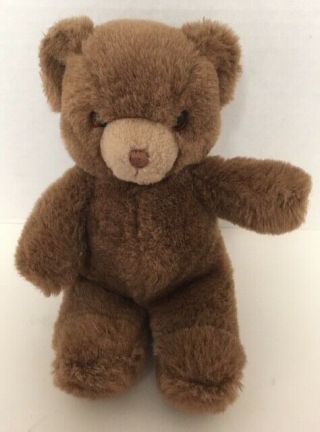 1983 Gund Karitas Tender Teddy Bear 9 " Brown Plush Vintage Stuffed Animal