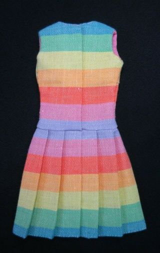 Vintage Barbie - FUN ' N GAMES 1619 Rainbow Stripe Dress 2