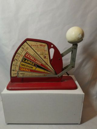 Vintage Style Jiffy Way Metal Poultry Egg Weighing Scale Rustic Farmhouse Decor
