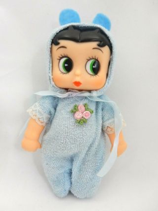 Vintage Betty Boop As Baby Doll Blue Rabbit Outfit 1988