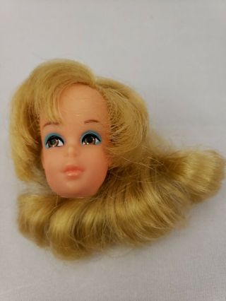 Vtg Mod Busy Francie Barbie Doll 3313 Head Only No Body