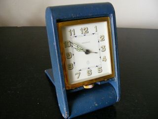 Vintage Jaeger Lecoultre 8 Day Travel Alarm Clock - Good Order