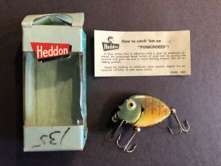 Vintage Heddon Punkinseed Fishing Lure RARE NIB 2
